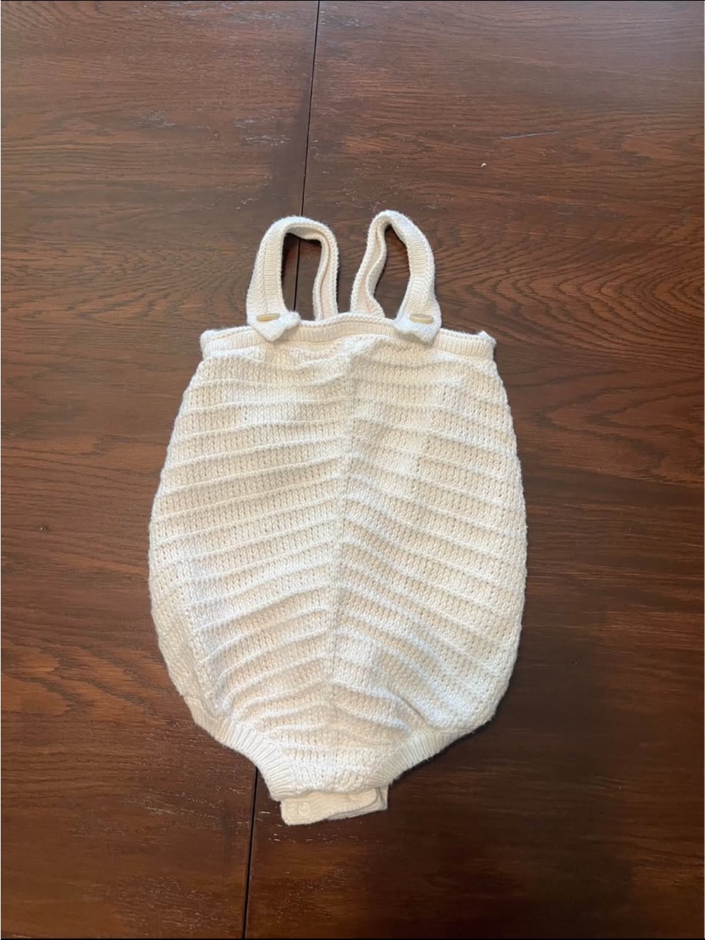 Banana Republic Cream Knit Baby Romper